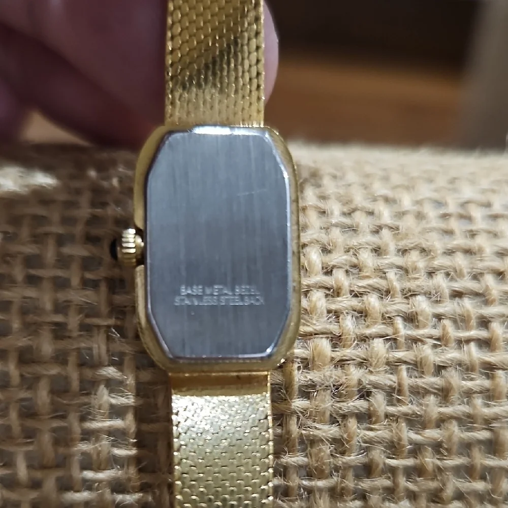 Vintage Lucian Piccard Goldtone Women's Watch with Crystal Detailing